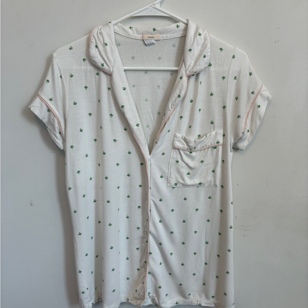 Eberjey Palm Tree Pajama Set
